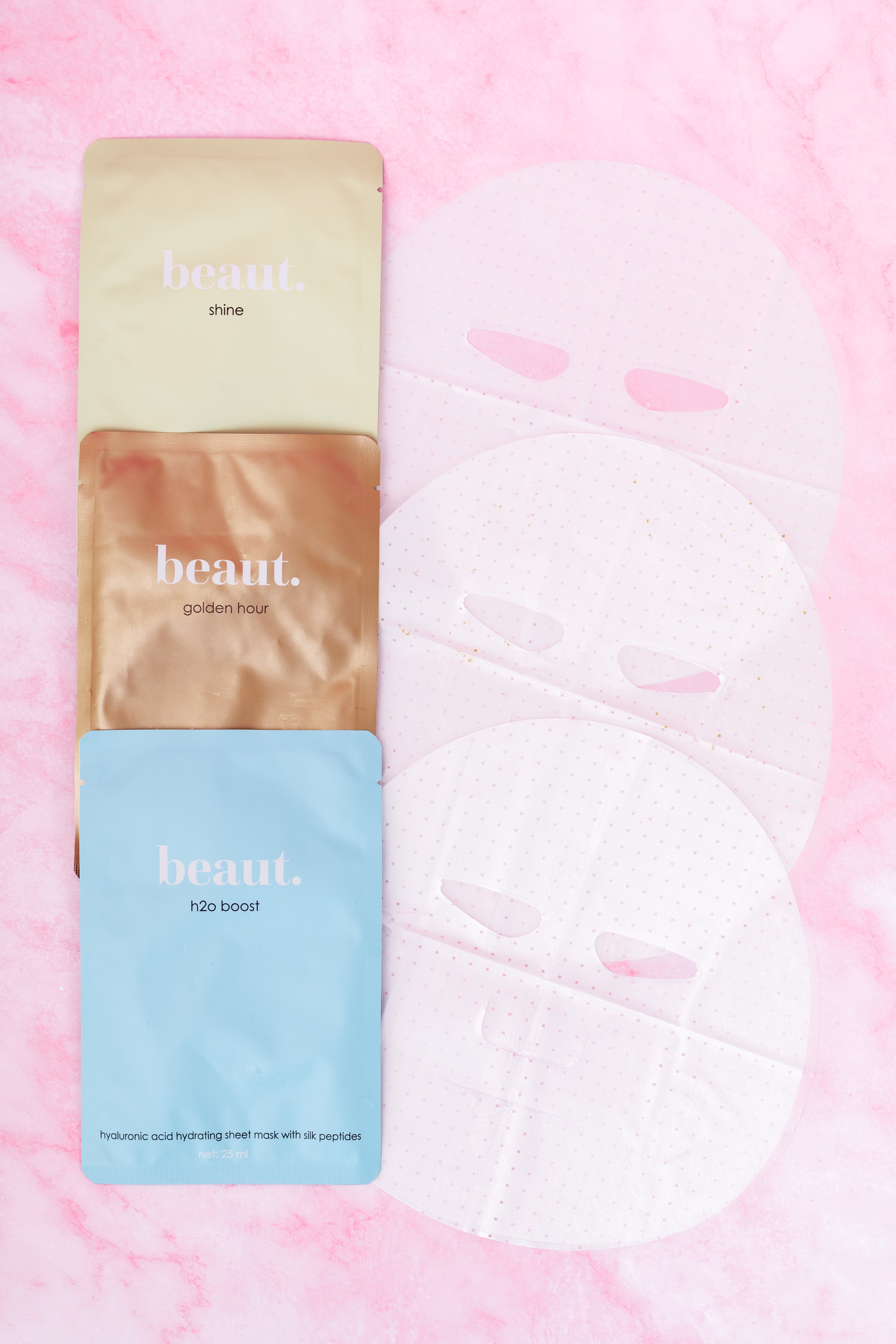Beaut.beautyco. Triple Threat Mask Bundle featuring three skincare masks displayed in a sleek package.