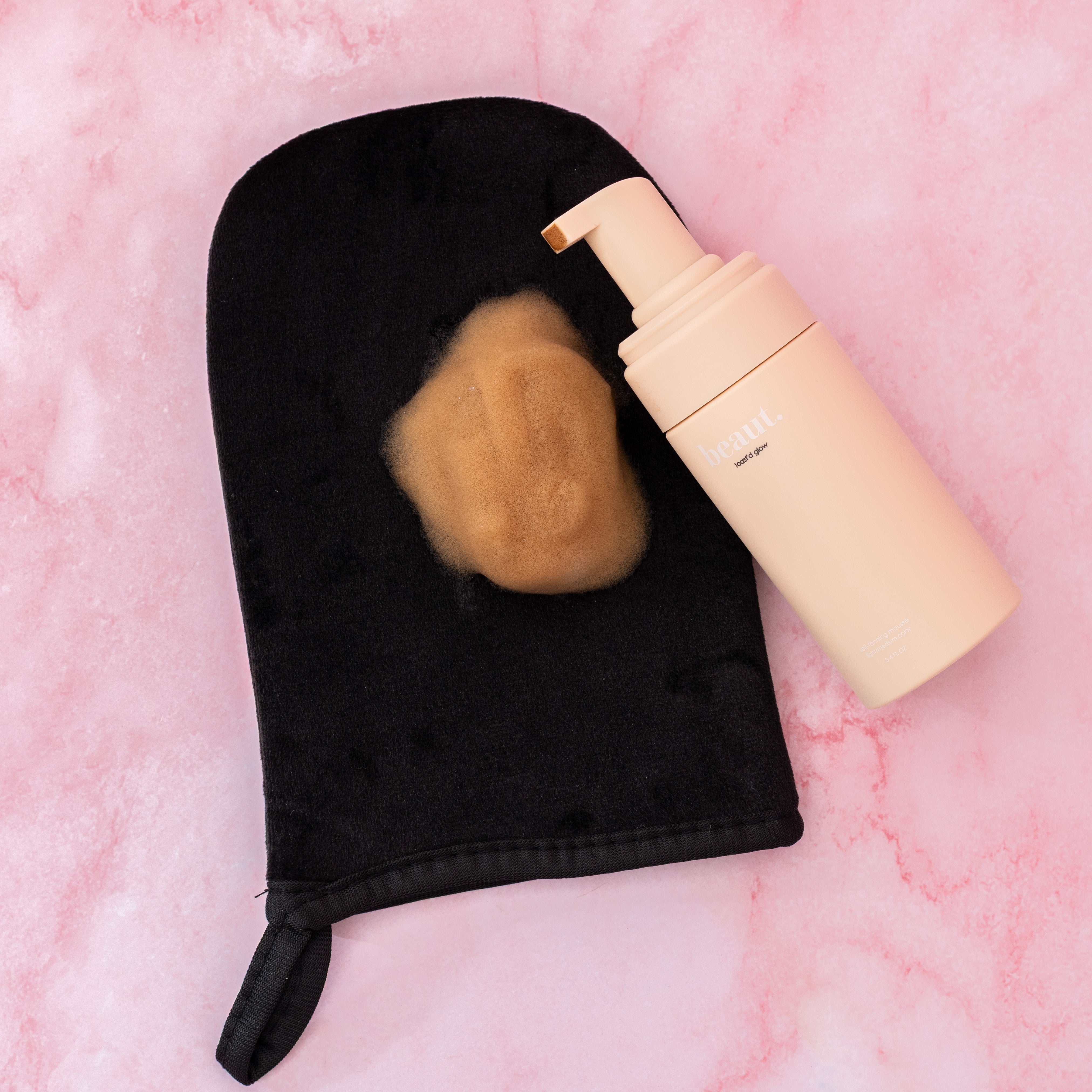 Beaut.beautyco. Toast'd Glow skincare product in a sleek container, featuring a glowing design and vibrant packaging.