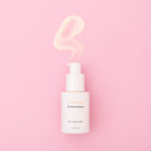 Beaut.beautyco. Radiance Serum bottle with dropper, showcasing clear glass and product label on a white background.