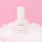 Beaut.beautyco. Radiance Serum bottle with glowing skin background, highlighting skincare for bright, radiant complexion.