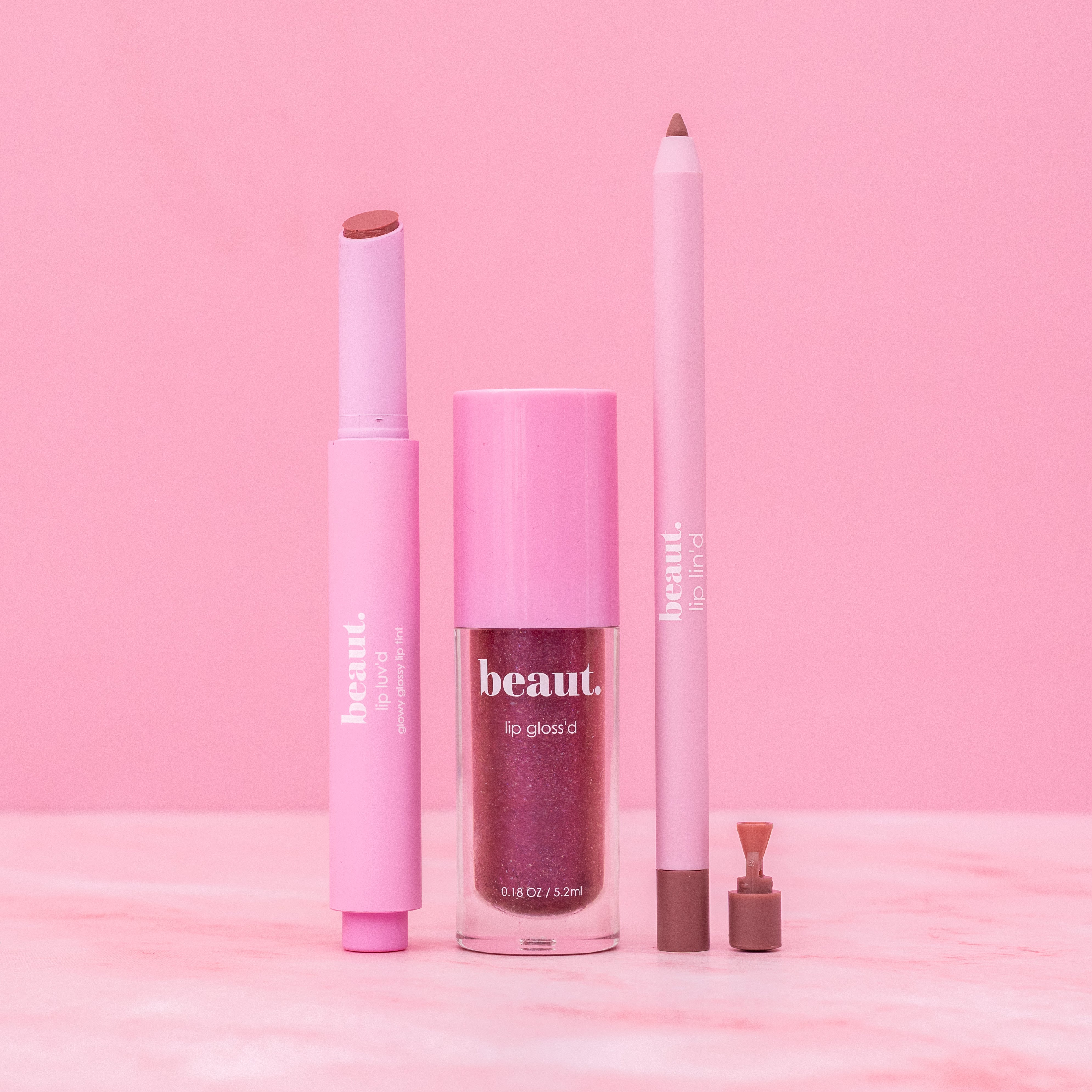 Beauty.co Spice Lip Lin'd pencil featuring a natural lip liner with a smooth, precise application and a warm spice shade.