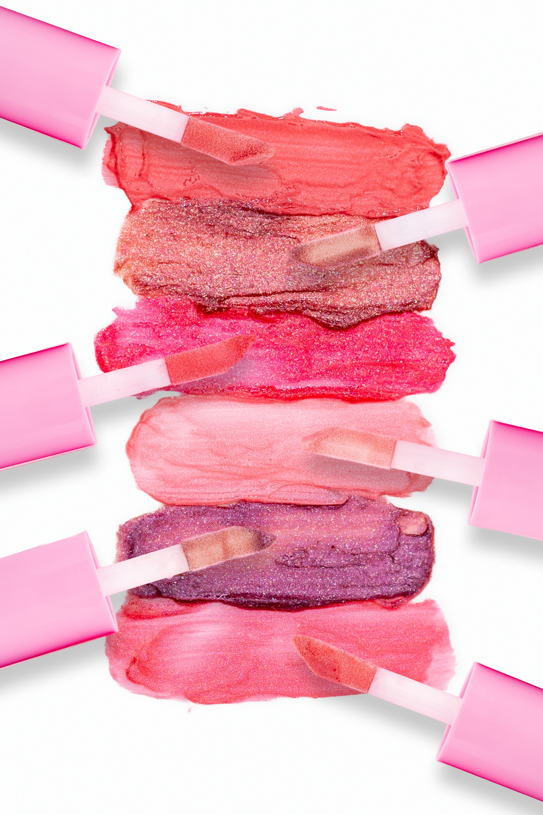 Beaut.beautyco. Sunkiss D lip gloss applied on lips, glossy finish, showcasing a vibrant, shiny lip look.