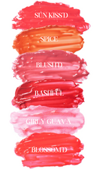 Beaut.beautyco Lip Luv’d in Sunkiss D, close-up of the tinted lip balm with a glossy finish.