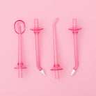 White H2O Hydroflossé by beaut.beautyco., a sleek water flossing device with a modern design and ergonomic grip.