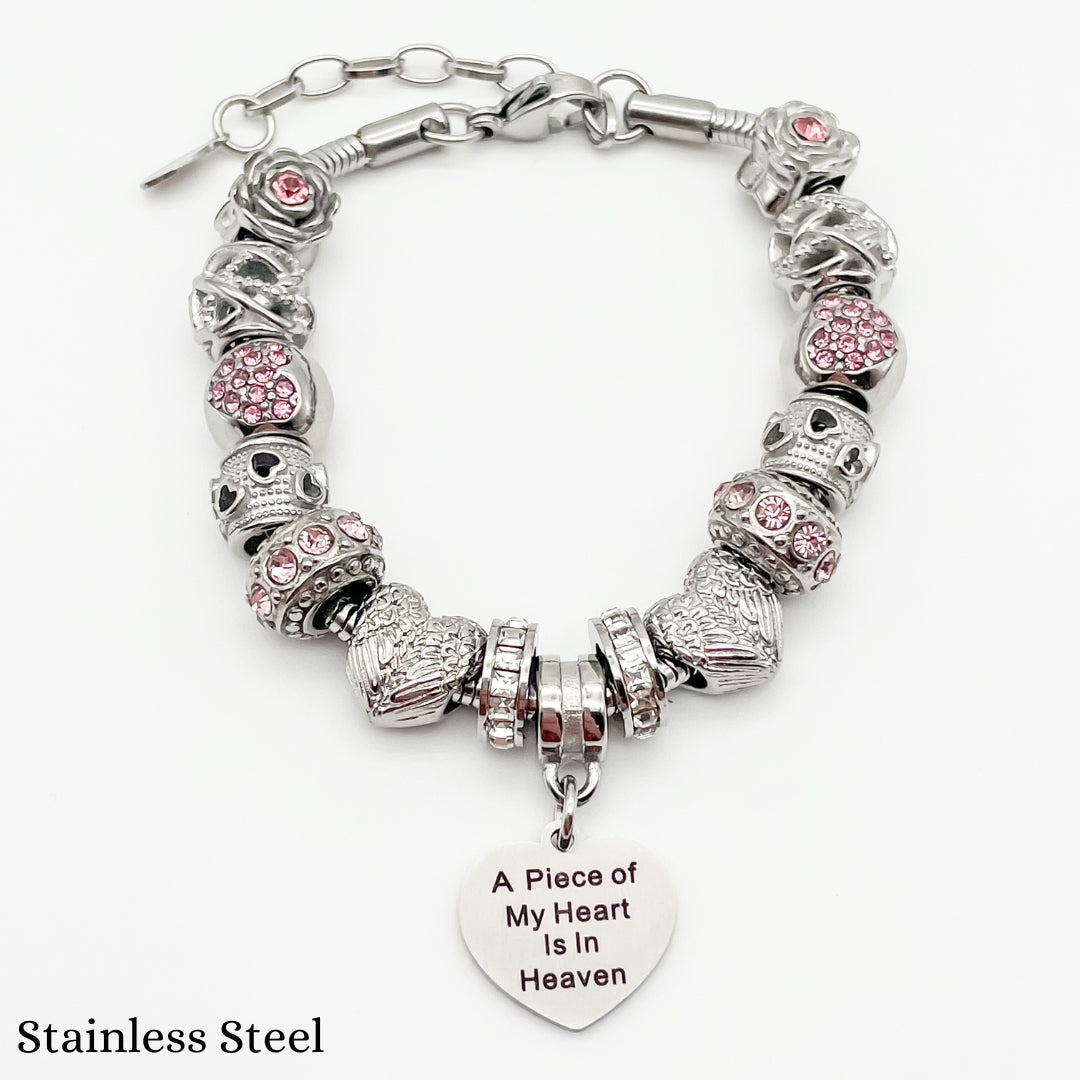 Bella's Yard Piece Of My Heart bracelet featuring a delicate charm and adjustable chain, perfect for sentimental jewelry.