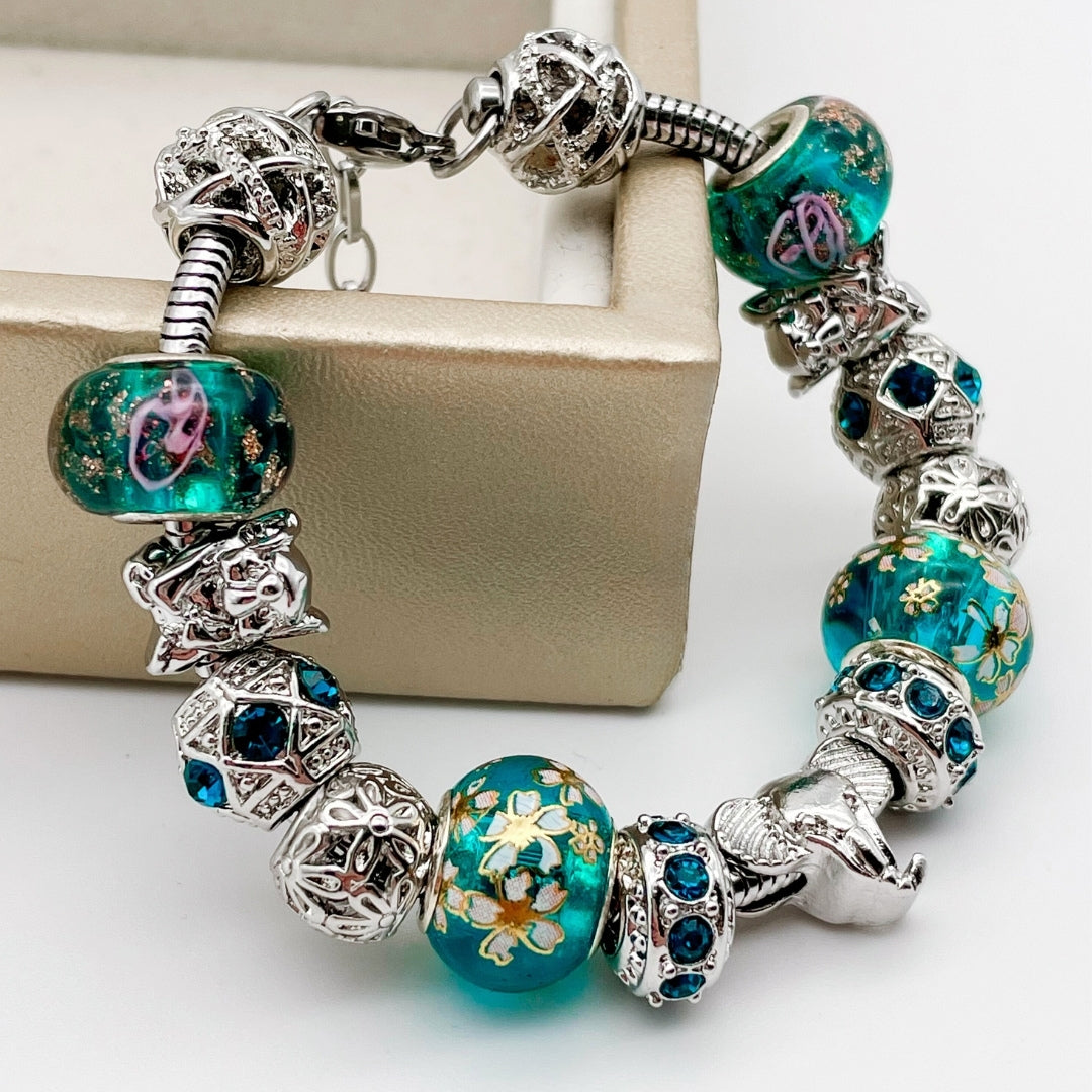 Elegant Elephant Love bracelet from Bella's Yard featuring a charming elephant charm on a delicate bracelet chain.