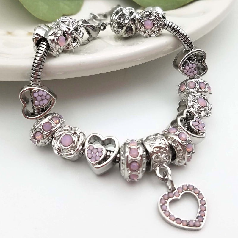Elegant birthstone bracelet from Bella's Yard featuring colorful gemstones on a delicate chain for personalized jewelry.