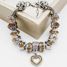 Colorful birthstone bracelets by Bella's Yard featuring gemstone beads and adjustable clasps on a soft background.