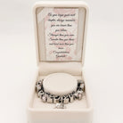 Bella's Yard You Did It Graduation bracelet with a charm and congratulatory design, perfect for celebrating graduates.