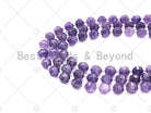 Natural high-quality round amethyst beads, 10mm, genuine purple gemstone strand, from Bestbeads&Beyond.