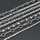 Elegant mixed metal chain link bracelet from Bestbeads&Beyond, featuring geometric sparkle design in a stylish bracelet collection.