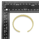 Gold colorful round CZ adjustable bracelet from Bestbeads&Beyond featuring a vibrant design and secure fit.