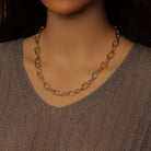 Stainless steel hammered oval link chain by Bestbeads&Beyond, unfinished jewelry chain, 1 foot length with textured surface.