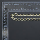 Unfinished stainless steel hammered oval link chain by Bestbeads&Beyond, 1 ft, jewelry making and craft supplies.
