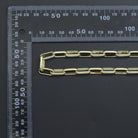 Wholesale gold chunky rectangle link chain by Bestbeads&Beyond, 1 ft length, jewelry chain with bold rectangular links.