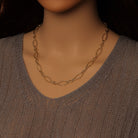 Gold hammered mixed oval shape chain by Bestbeads&Beyond, 1ft wholesale jewelry chain with textured surface and versatile design.