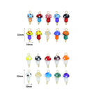Colorful ceramic mushroom charm for necklace or bracelet jewelry making by Bestbeads&Beyond, detailed and vibrant for craft projects.