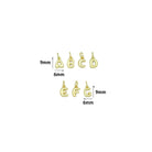 Small Bubble Initial Charm Pendant from Bestbeads&Beyond, alphabet initial charm with bubble design, 26-piece set, SKU LX894.