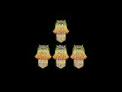 Colorful CZ Micro Pave Hamsa Hand pendant, 14x21mm, cubic zirconia pave charm for necklace or bracelet, by Bestbeads&Beyond.