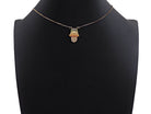 Colorful CZ Micro Pave Hamsa Hand Charm, 14x21mm, for necklace or bracelet, featuring cubic zirconia pave detail.