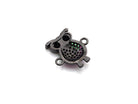 Clorful CZ micro pave owe connector charm by Bestbeads&Beyond in gold, rose gold, silver, or gunmetal plating, showcasing detailed craftsmanship.