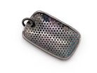 Cubic zirconia micro pave rectangular pendant charm with mixed colors, 28x17mm, from Bestbeads&Beyond.