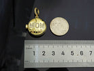 CZ Micro Pave Mom Pendant in round box shape, 22x23mm, from Bestbeads&Beyond, featuring sparkling micro pave detailing.