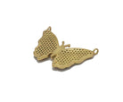 Gold colorful CZ butterfly charm, individual pendant with vibrant stones, from Bestbeads&Beyond SKU Y726.