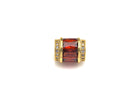 Pink CZ micro pave big hole drum spacer bead, 10x12mm, cubic zirconia, large hole, for jewelry making, by Bestbeads&Beyond.