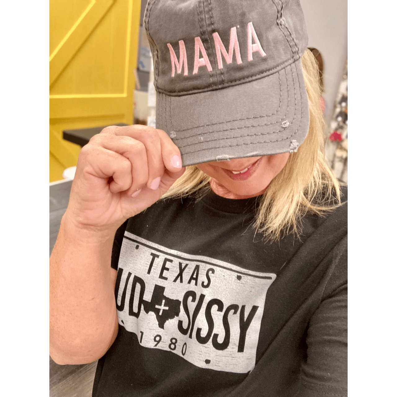 Black short sleeve T-shirt by The Graphic Tee featuring the Bud & Sissy design, styled with a casual fit.