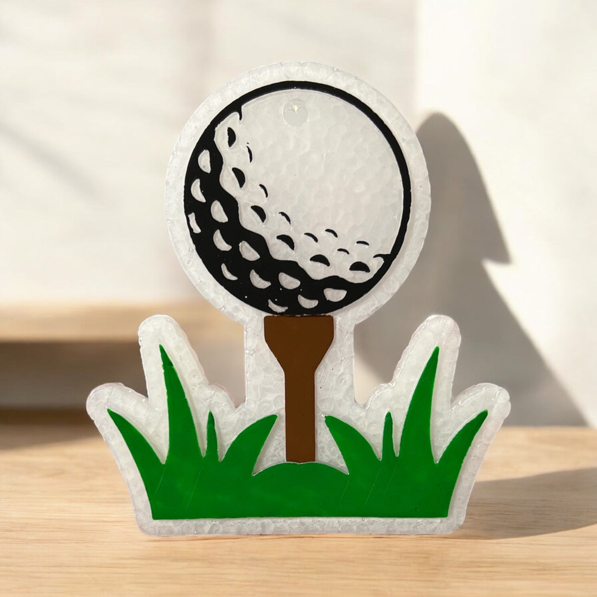 Bug & Bean Freshies Golf Freshie air freshener with fresh, clean scent for golf bags and equipment.
