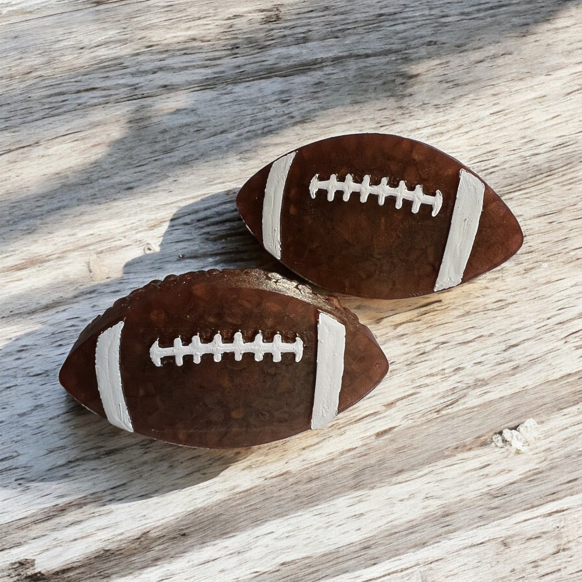 Football vent clips and magnets by Bug & Bean Freshies, featuring sports-themed designs for car air vents and magnets.