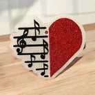 Musical Heart Freshie by Bug & Bean Freshies featuring a heart-shaped air freshener with a musical note design.
