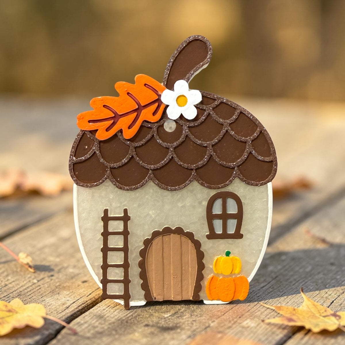 Fall Acorn Freshie by Bug & Bean Freshies, a decorative air freshener shaped like a realistic acorn for autumn ambiance.