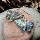 Celtic Crystal Design Jewelry Josseline Butterfly Dangle Earrings with intricate butterfly and Celtic-inspired details