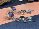 Celtic Crystal Design Jewelry dangle earrings featuring mystic topaz stones and fairy waterfall-inspired design.