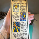 Colorful Celtic Crystal Design Jewelry birthday ceramic wall art, decorative gift for celebrating special occasions.
