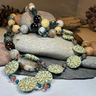 Autumn Morning Long Necklace by Celtic Crystal Design Jewelry featuring a delicate Celtic-inspired necklet with intricate crystal details.