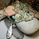Elven Watersprite Seastar Necklet by Celtic Crystal Design Jewelry featuring a detailed starfish pendant on a delicate chain.