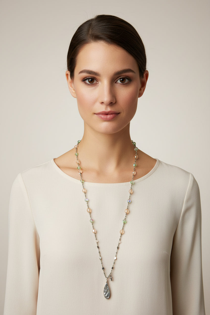 Elven Watersprite Seastar necklace by Celtic Crystal Design Jewelry featuring a detailed sea star pendant on a delicate necklet.