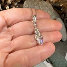 Celtic knot pendant necklace by Celtic Crystal Design Jewelry featuring intricate Dublin Celtic knot design.