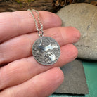 Celtic Crystal Design Jewelry Moonjumper Rabbit Pendant necklace featuring a detailed rabbit charm on an 18-inch chain.