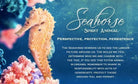 Seamist Seahorse Pendant Necklace by Celtic Crystal Design Jewelry featuring topaz and amethyst gemstones.
