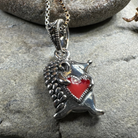 Celtic Crystal Design Jewelry Hugs Hedgehog Necklace pendant with intricate details and a charming hedgehog motif.
