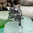 Celtic Crystal Design Jewelry Belle Epoque Fairy Ring with intricate Celtic patterns and sparkling crystal accents.