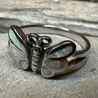 Celtic Crystal Design Jewelry butterfly ring featuring intricate Celtic patterns and sparkling crystal accents.