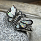 Celtic Crystal Design Jewelry butterfly ring featuring intricate Celtic patterns and sparkling crystal accents.