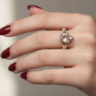 Celtic Crystal Design Jewelry Champagne Toast Claddagh Ring with intricate Celtic motifs and sparkling crystal accents.