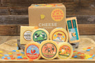 Cheese and Thank You gift box from Cheese Brothers, Inc. featuring assorted cheeses and a thank you note in a gift bundle.