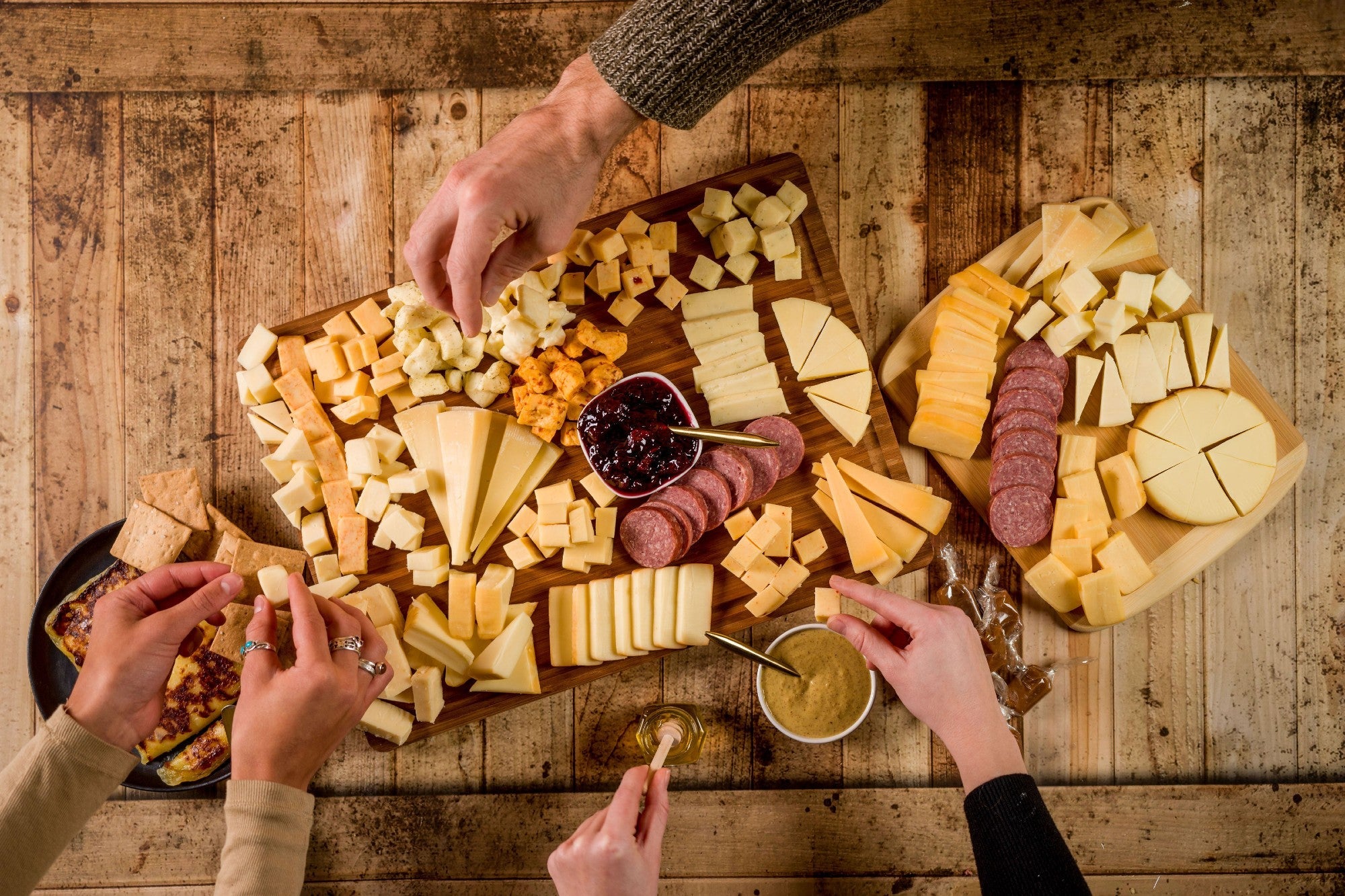 Cheese Brothers Inc. Everything Box with assorted cheeses, snacks, and gourmet treats for gift and bundle options.
